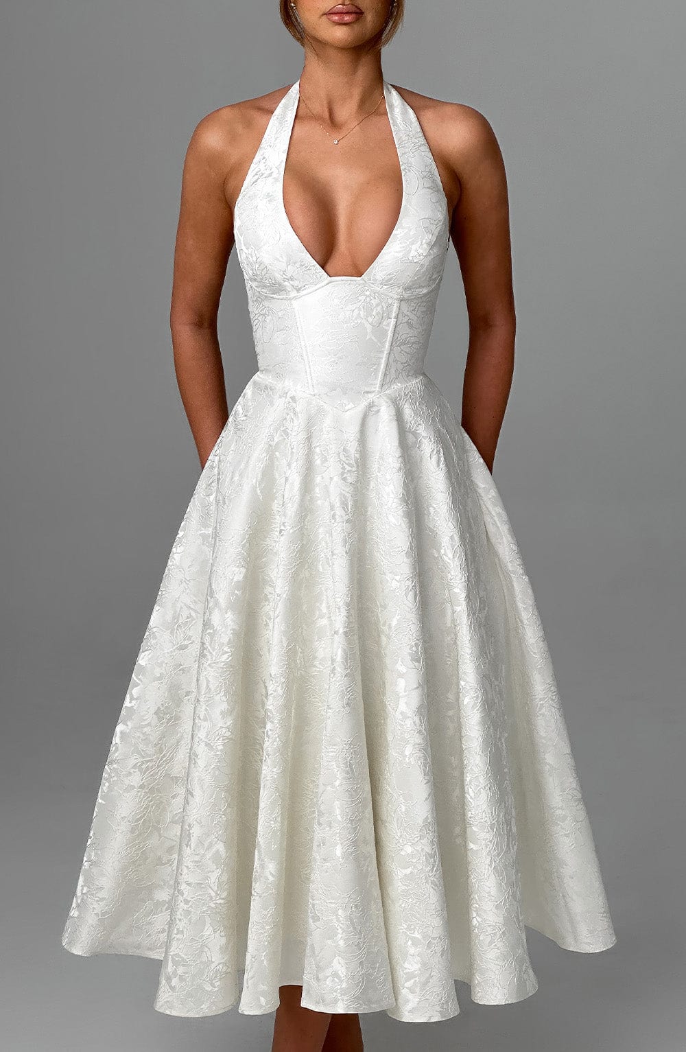 Crystal | Romantic Midi Dress - Ciara & Fiona