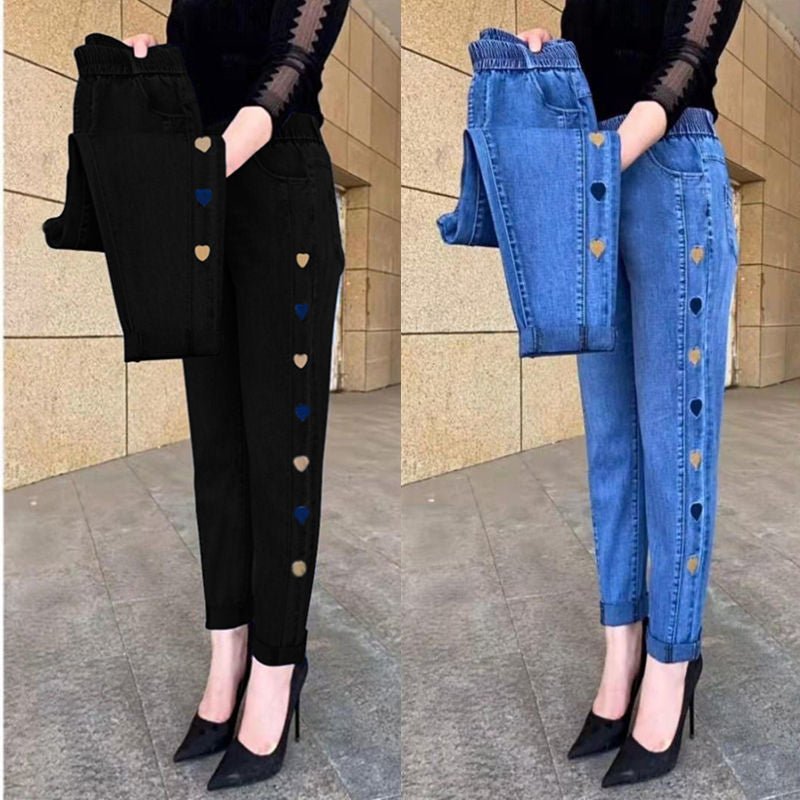 Dalary | Stretchable High Waist Pants - Ciara & Fiona