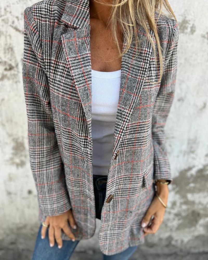 Darcy | Timeless Checked Blazer - Ciara & Fiona