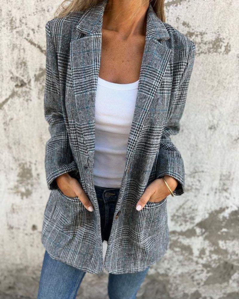Darcy | Timeless Checked Blazer - Ciara & Fiona