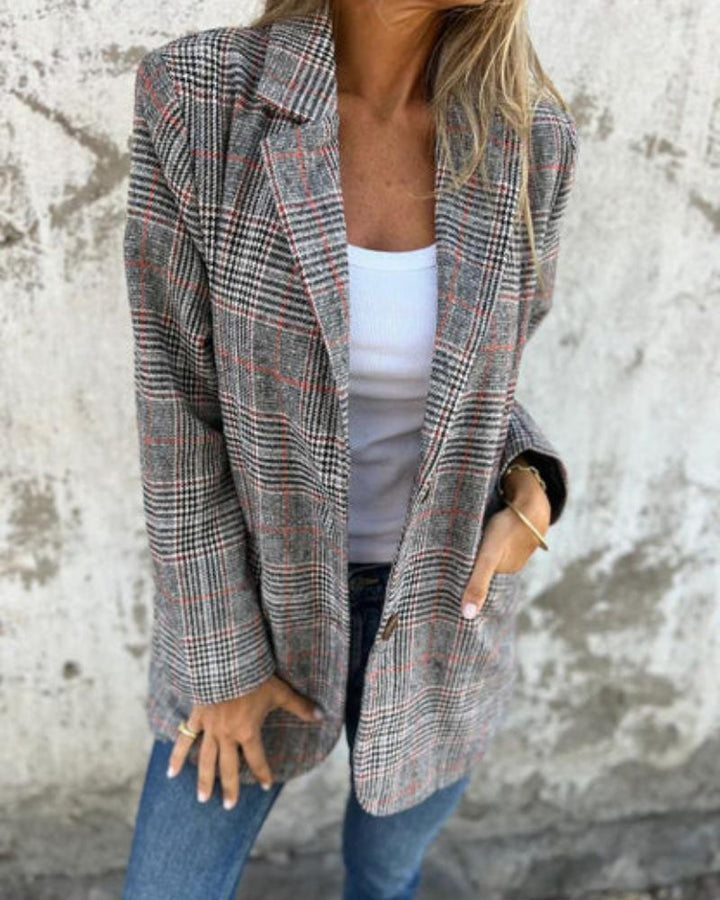 Darcy | Timeless Checked Blazer - Ciara & Fiona