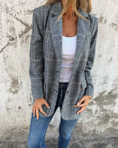 Darcy | Timeless Checked Blazer - Ciara & Fiona