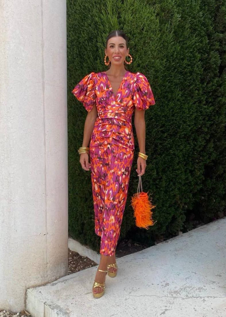 Davina | Stylish and Vibrant Dress - Ciara & Fiona