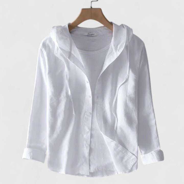 Demi | Elegant Hooded Blouse - Luna Hampton