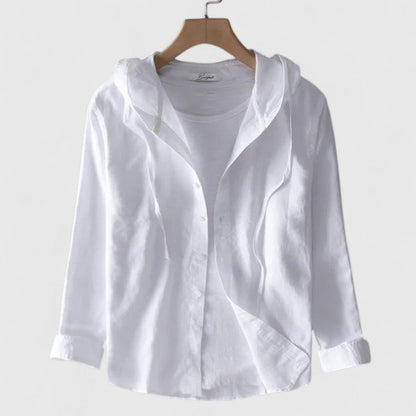 Demi | Elegant Hooded Blouse - Luna Hampton