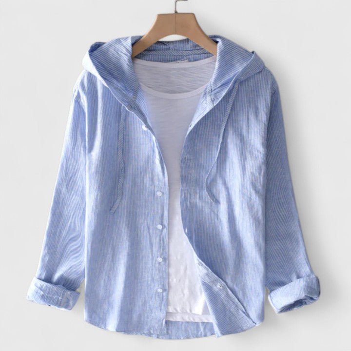 Demi | Elegant Hooded Blouse - Luna Hampton