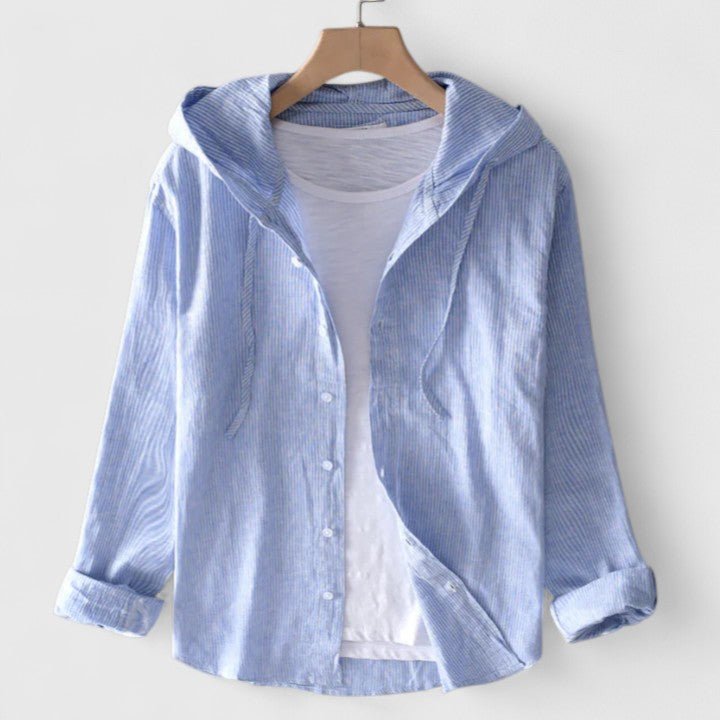 Demi | Elegant Hooded Blouse - Luna Hampton