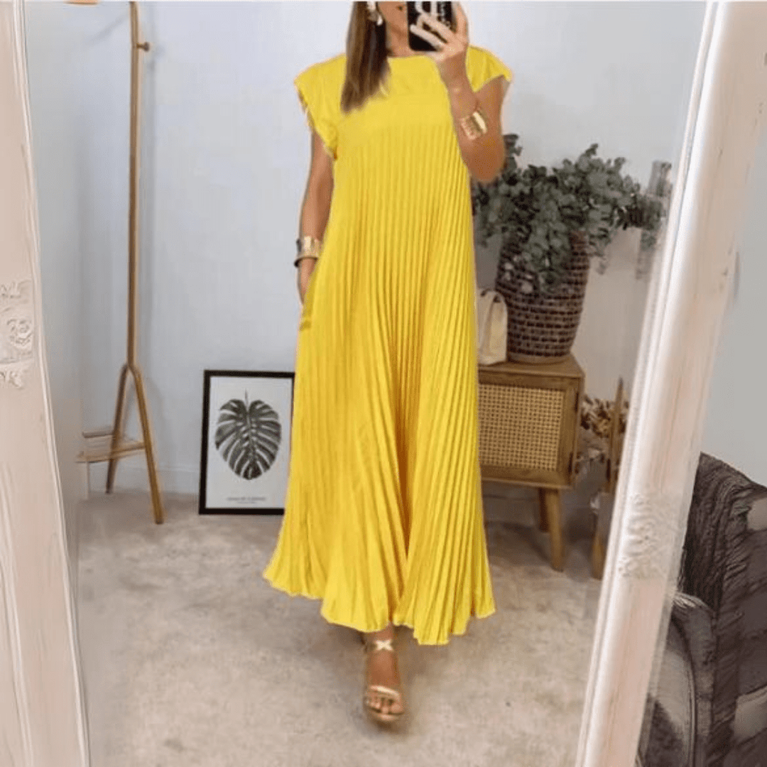 Dhane | Light And Fresh Pleated Dress - Ciara & Fiona