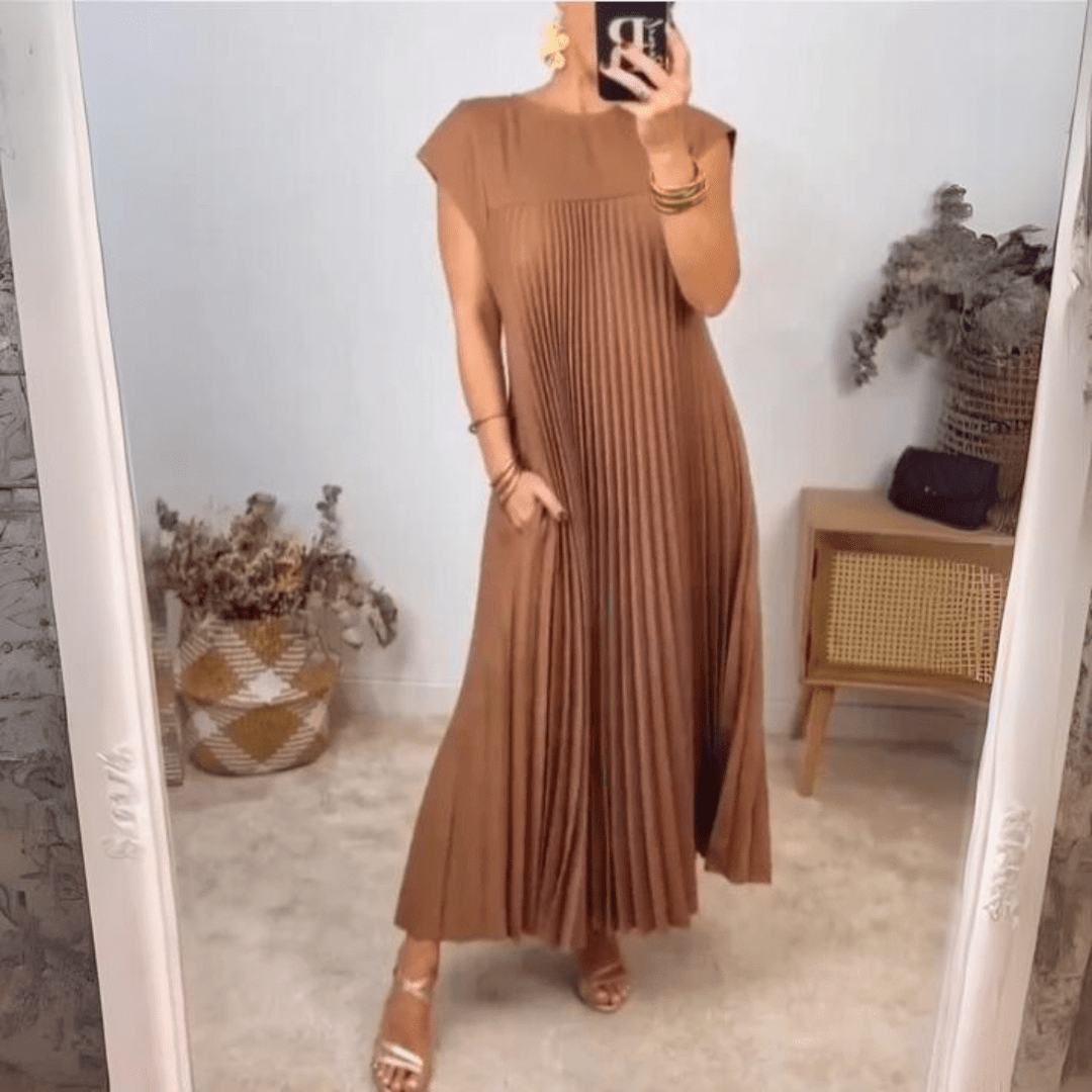 Dhane | Light And Fresh Pleated Dress - Ciara & Fiona