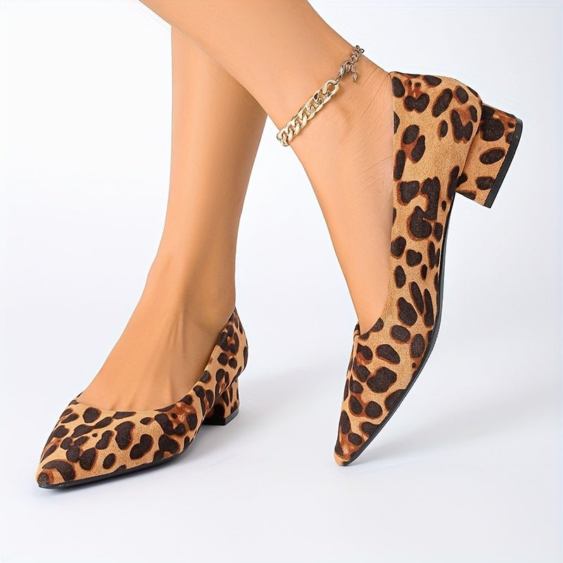 Dina | Leopard Print Pointed - Toe Heels - Ciara & Fiona