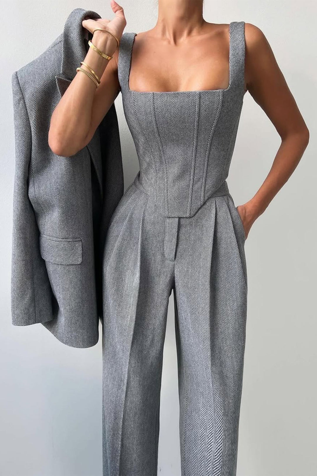 Dolce | Sophisticated Three - piece Tailored Suit - Ciara & Fiona