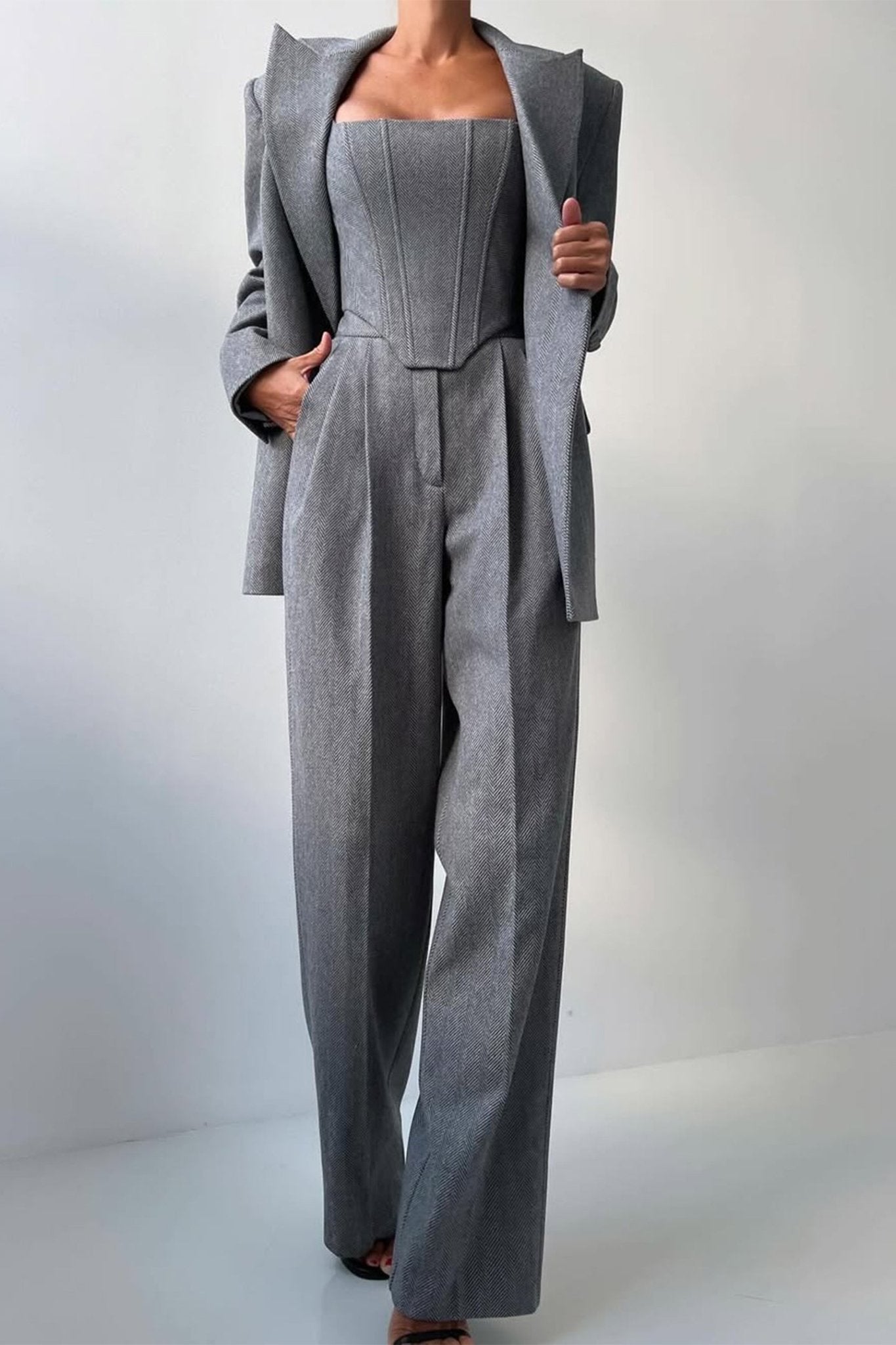 Dolce | Sophisticated Three - piece Tailored Suit - Ciara & Fiona