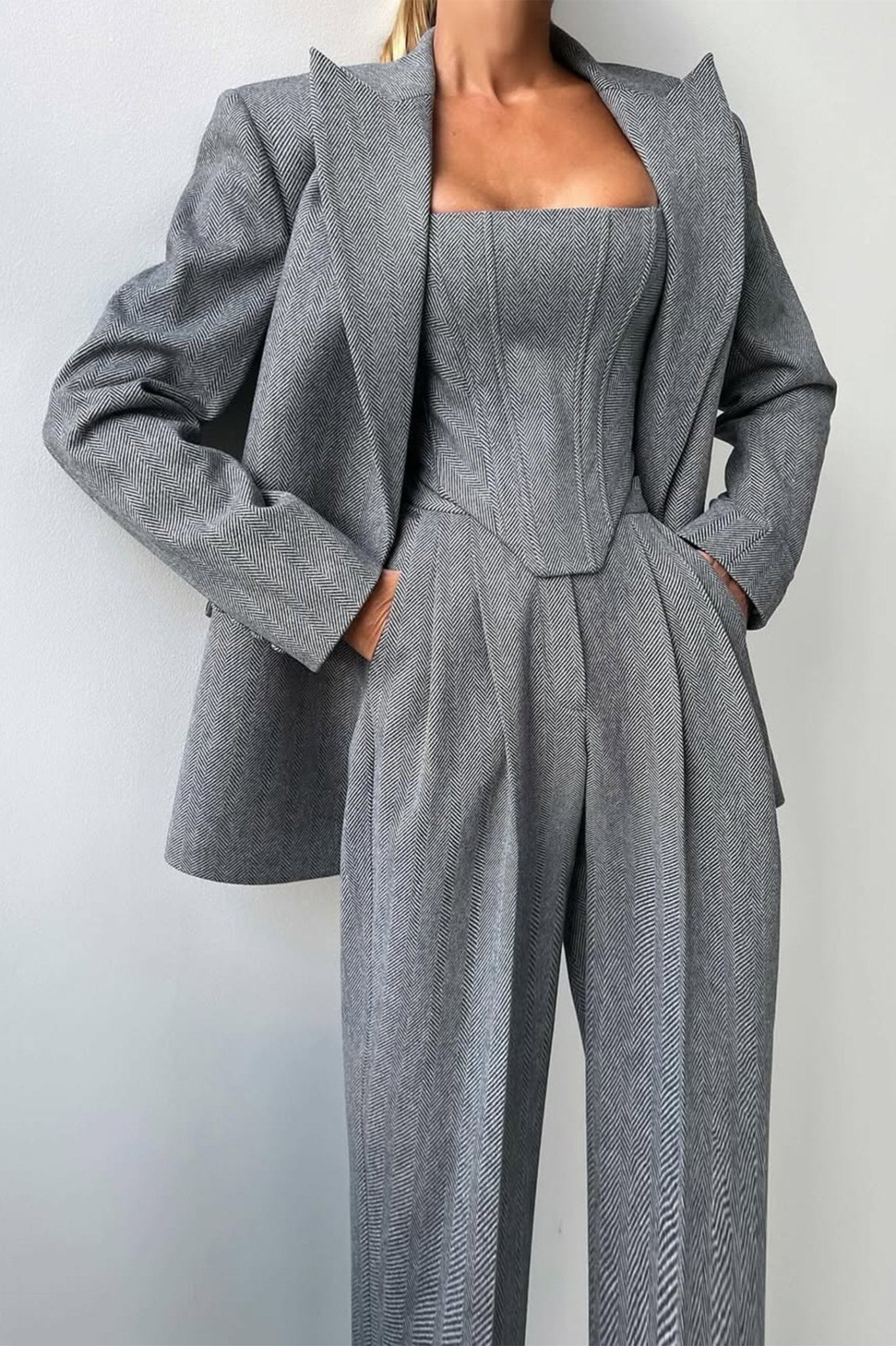 Dolce | Sophisticated Three - piece Tailored Suit - Ciara & Fiona