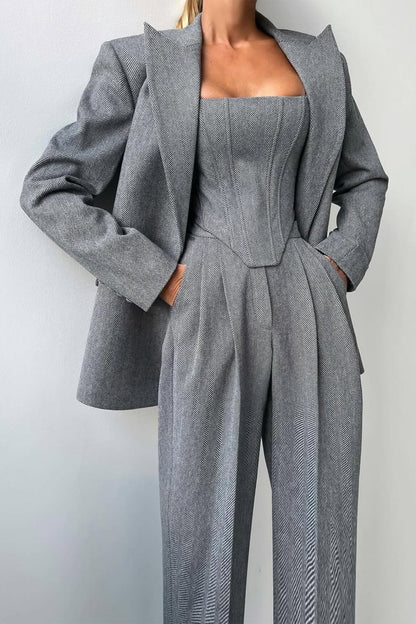 Dolce | Sophisticated Three - piece Tailored Suit - Ciara & Fiona