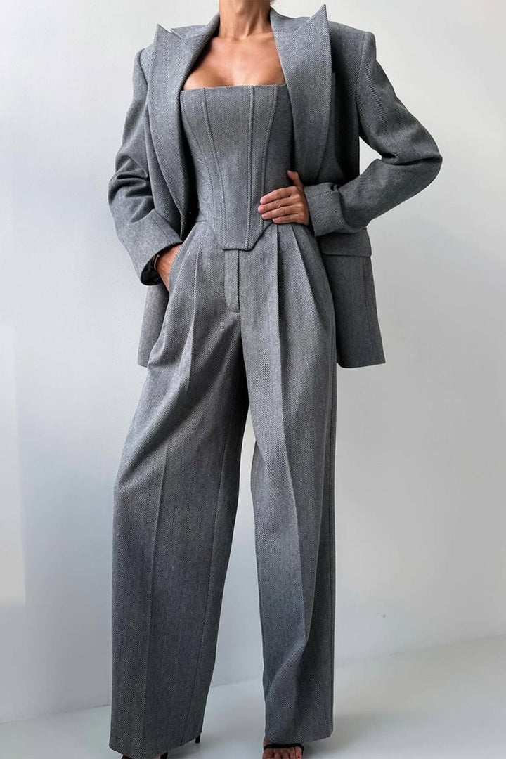 Dolce | Sophisticated Three - piece Tailored Suit - Ciara & Fiona