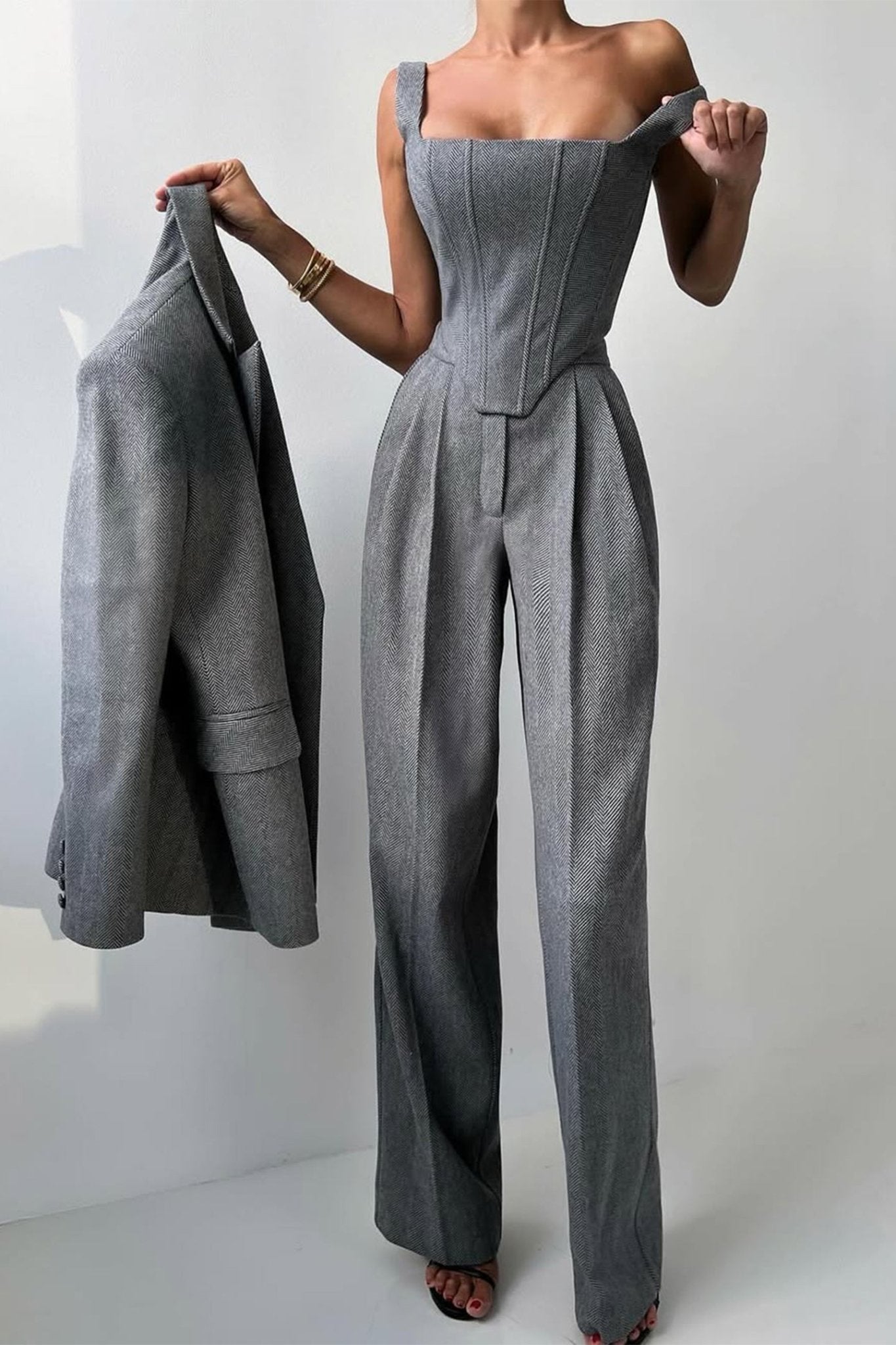 Dolce | Sophisticated Three - piece Tailored Suit - Ciara & Fiona