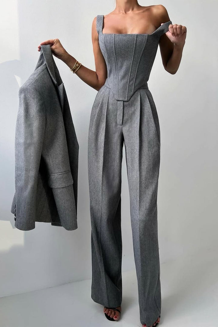 Dolce | Sophisticated Three - piece Tailored Suit - Ciara & Fiona