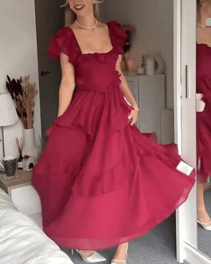 Dolly | Sophisticated Ruffle Summer Dress - Ciara & Fiona