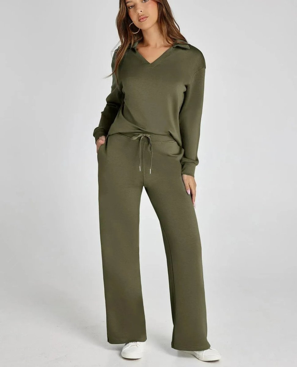 Dora | Casual Long Sleeve Two - piece Set - Ciara & Fiona