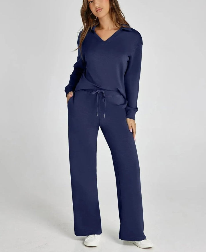 Dora | Casual Long Sleeve Two - piece Set - Ciara & Fiona