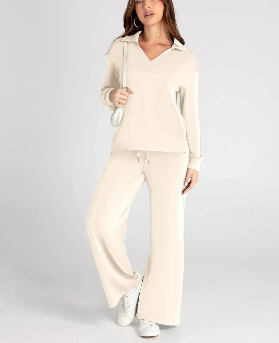 Dora | Casual Long Sleeve Two - piece Set - Ciara & Fiona