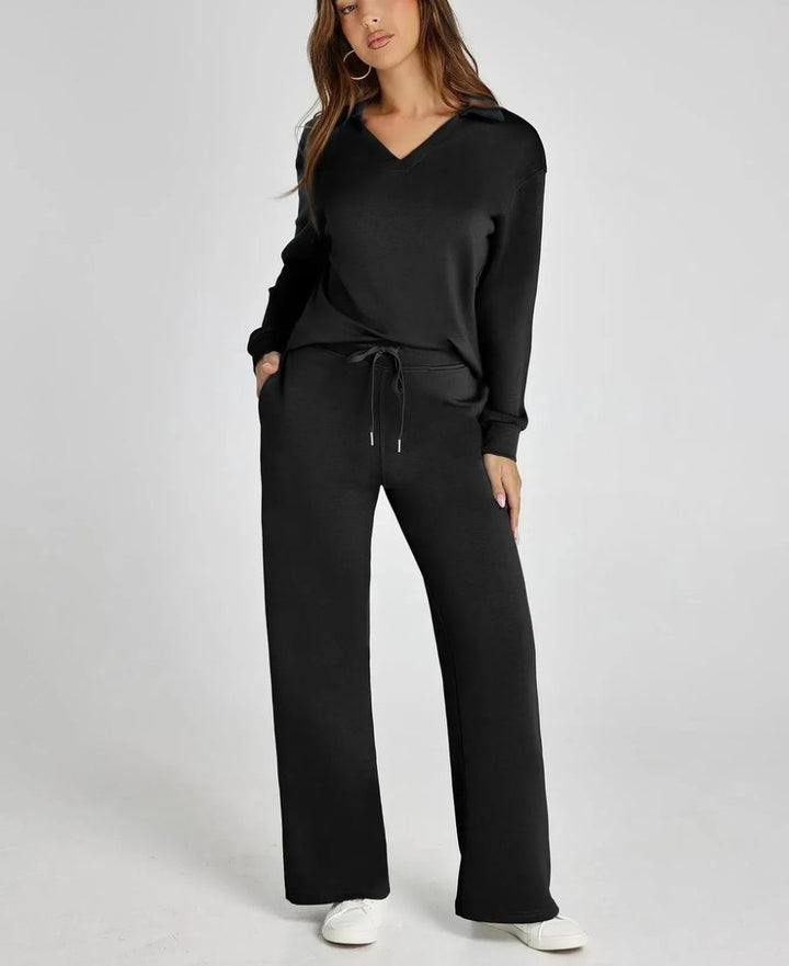 Dora | Casual Long Sleeve Two - piece Set - Ciara & Fiona