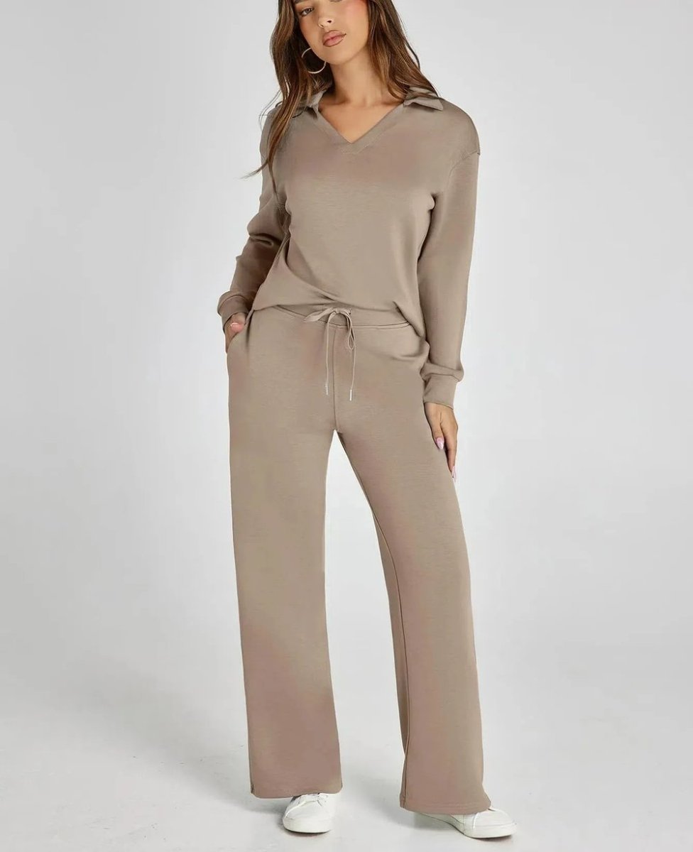 Dora | Casual Long Sleeve Two - piece Set - Ciara & Fiona