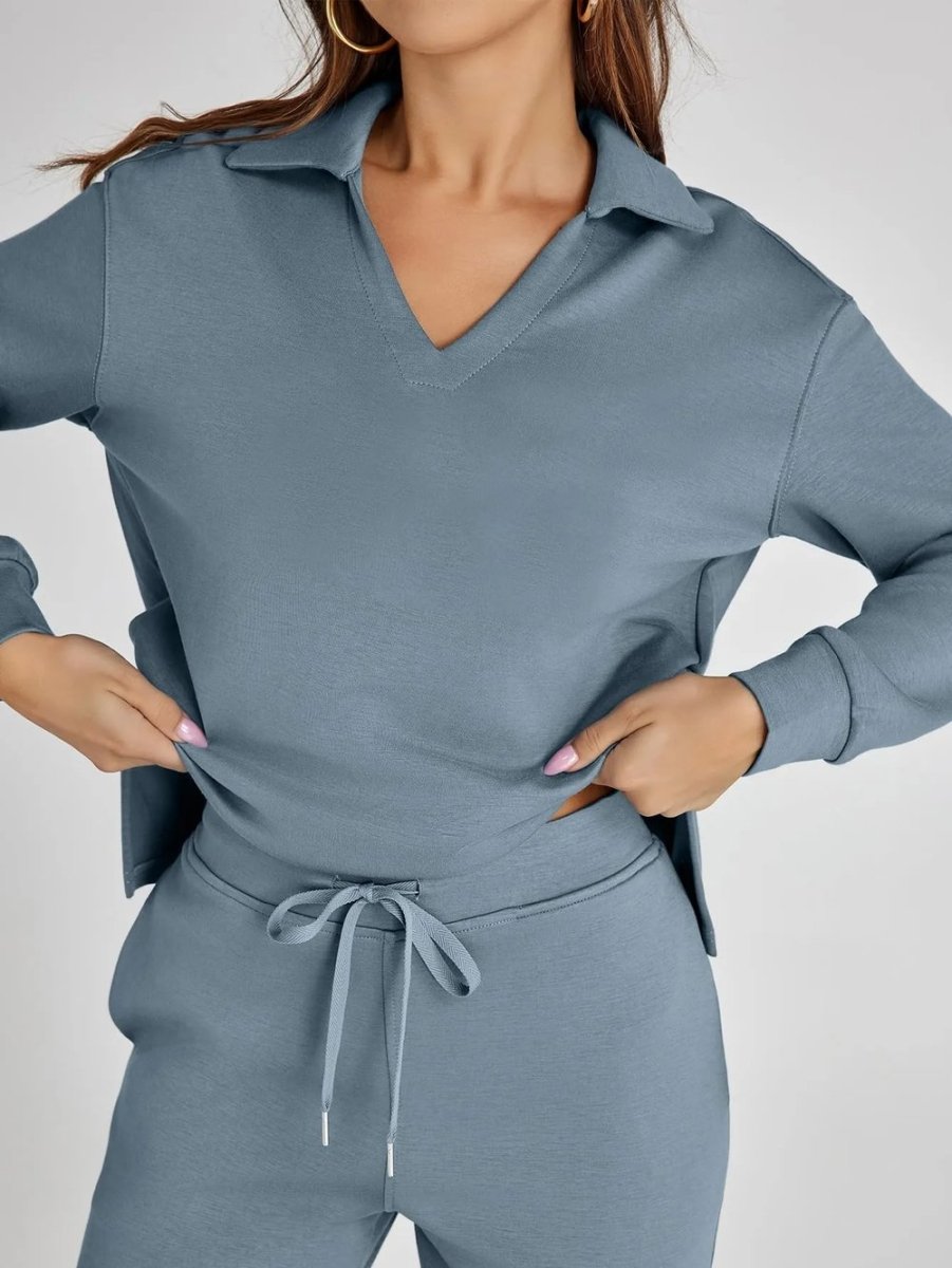 Dora | Casual Long Sleeve Two - piece Set - Ciara & Fiona