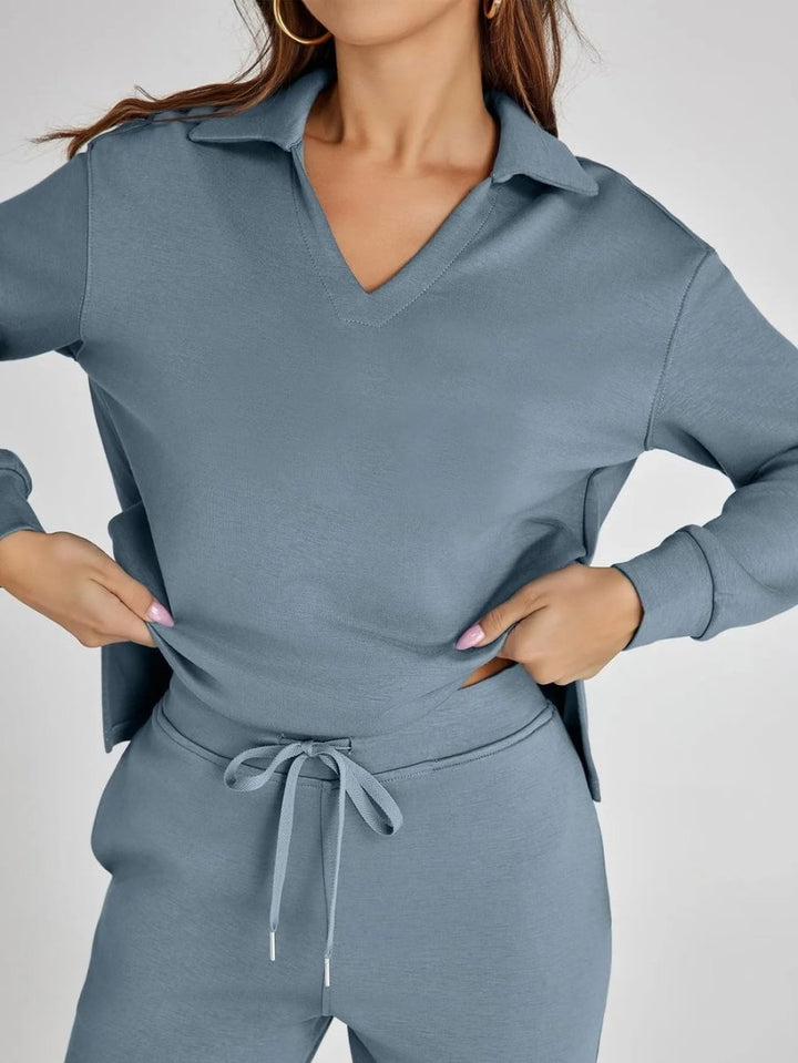 Dora | Casual Long Sleeve Two - piece Set - Ciara & Fiona
