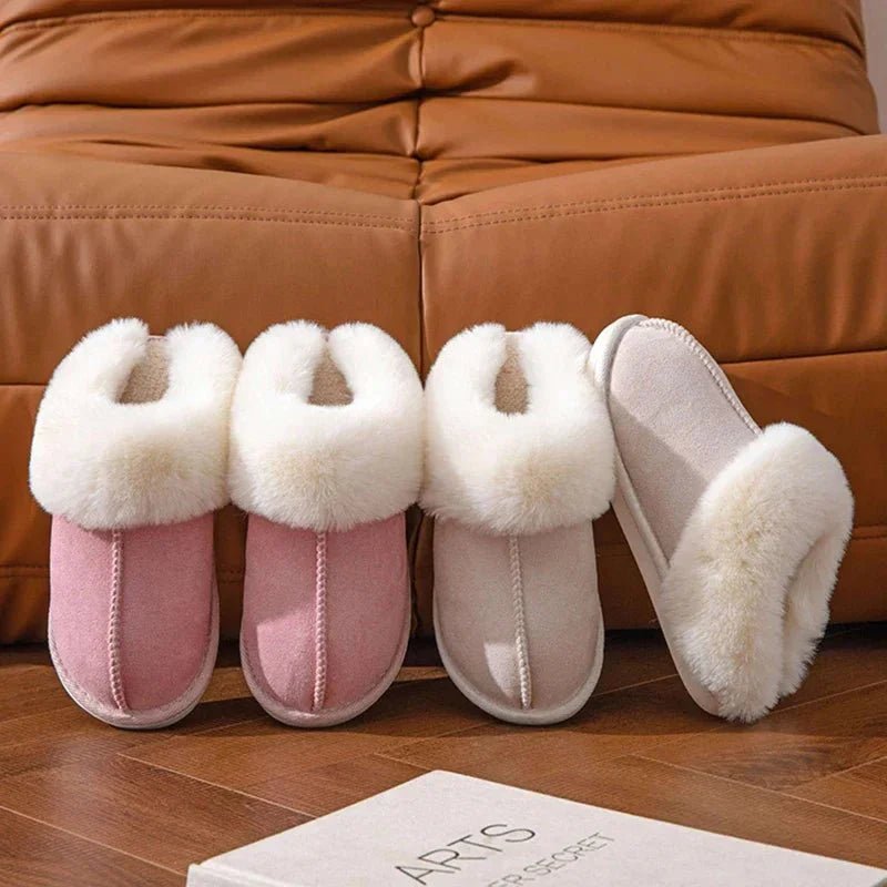 Elaine - Non Slip Fur Slippers For Winter - Ciara & Fiona
