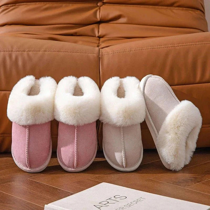 Elaine - Non Slip Fur Slippers For Winter - Ciara & Fiona