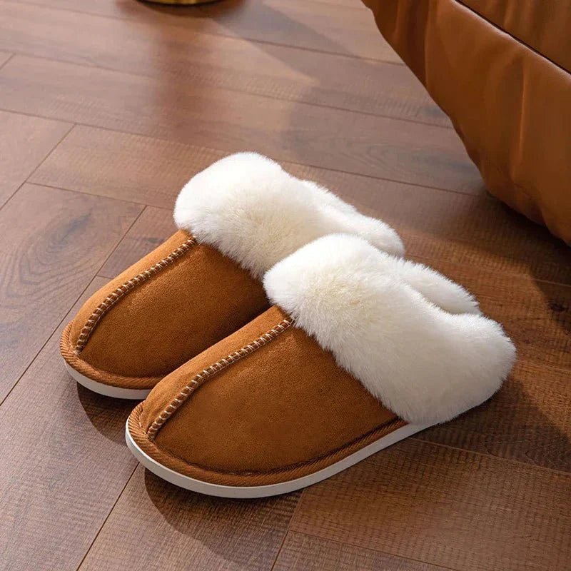 Elaine - Non Slip Fur Slippers For Winter - Ciara & Fiona