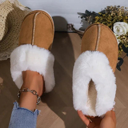 Elaine - Non Slip Fur Slippers For Winter - Ciara & Fiona