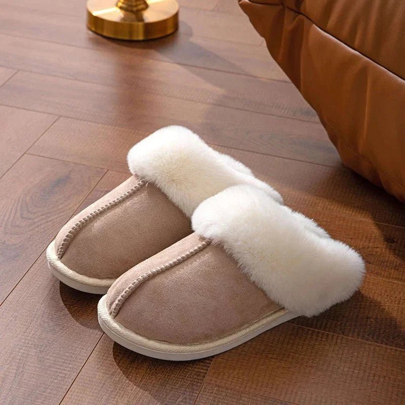Elaine - Non Slip Fur Slippers For Winter - Ciara & Fiona