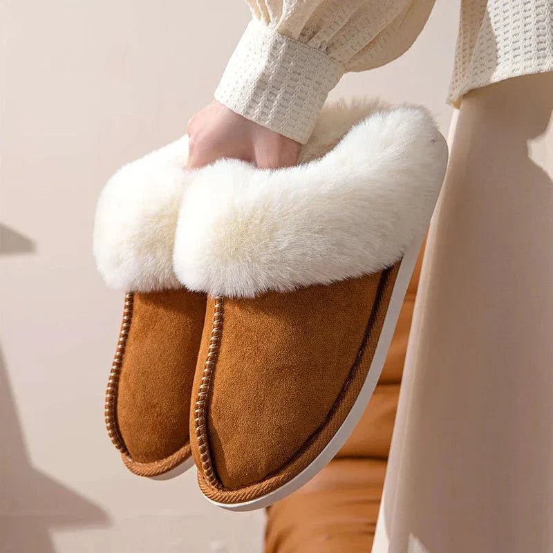 Elaine - Non Slip Fur Slippers For Winter - Ciara & Fiona
