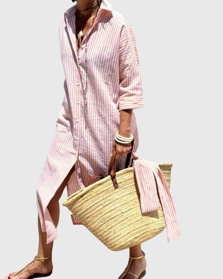 Ellen™ | Classic Striped Dress - Luna Hampton