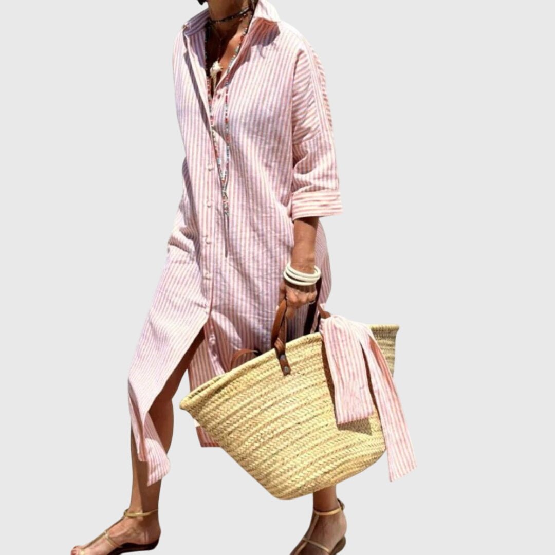 Ellen™ | Classic Striped Dress - Luna Hampton