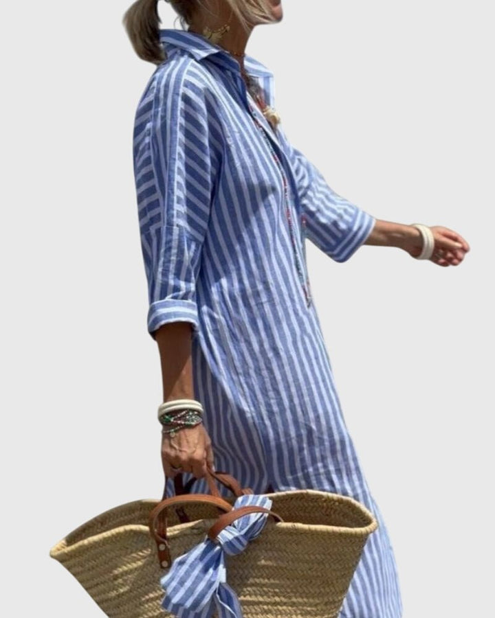 Ellen™ | Classic Striped Dress - Luna Hampton