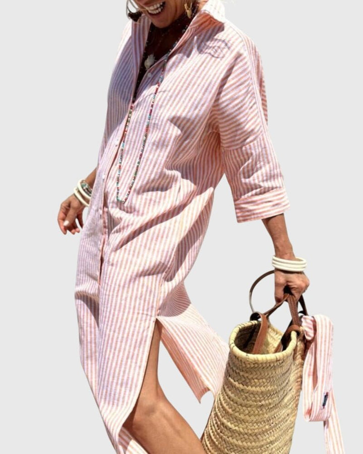 Ellen™ | Classic Striped Dress - Luna Hampton