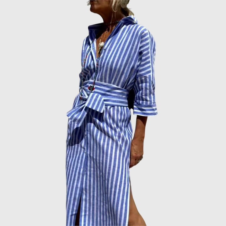 Ellen™ | Classic Striped Dress - Luna Hampton