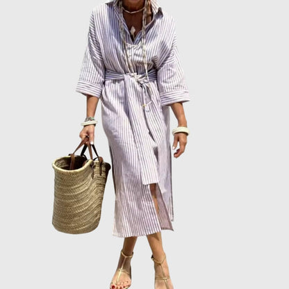 Ellen™ | Classic Striped Dress - Luna Hampton