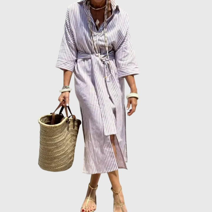 Ellen™ | Classic Striped Dress - Luna Hampton