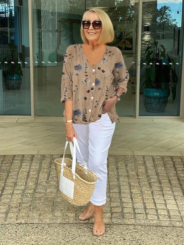 ELORA | Floral Blouse - Ciara & Fiona