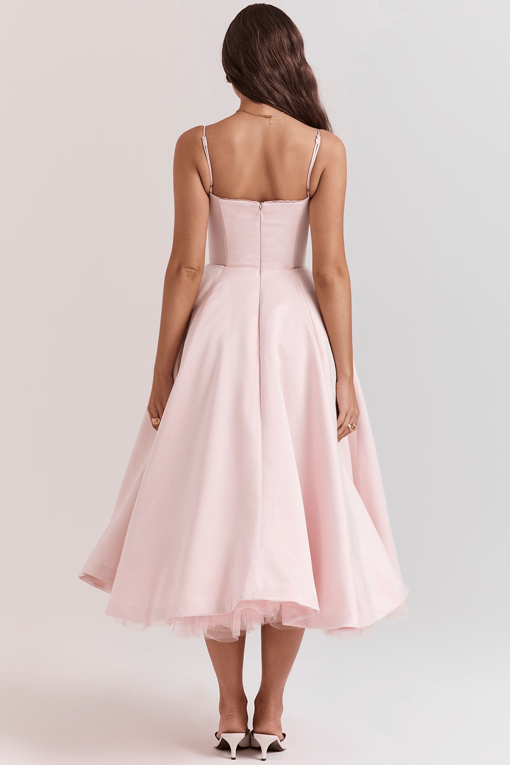 Elouise | Elegant Satin Party Dress - Ciara & Fiona