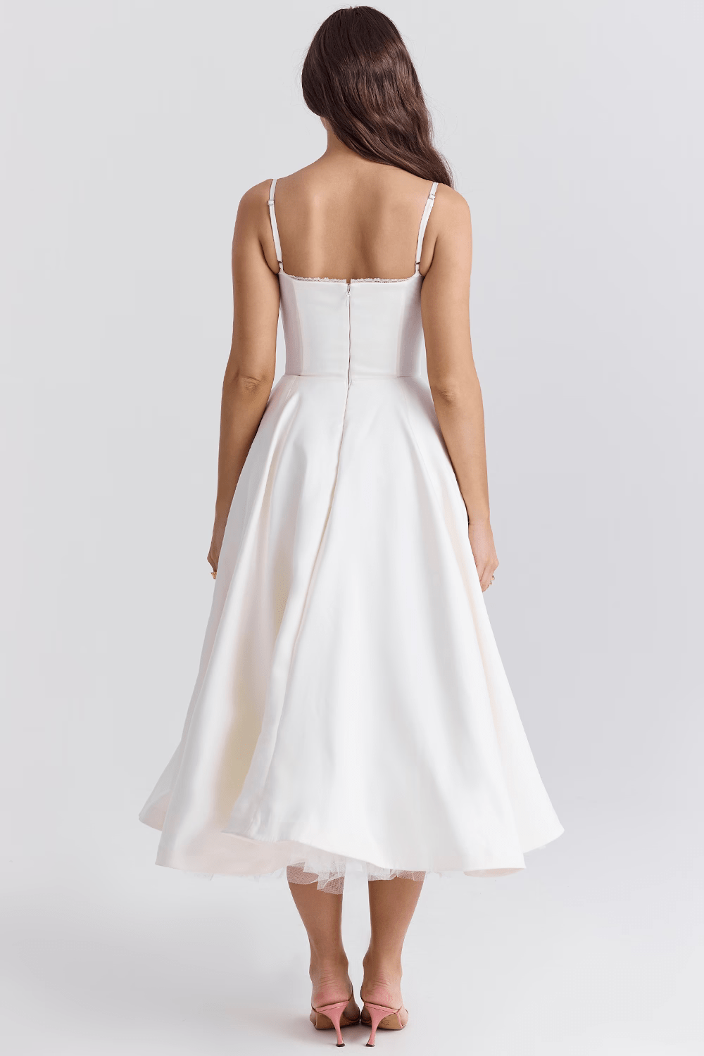 Elouise | Elegant Satin Party Dress - Ciara & Fiona