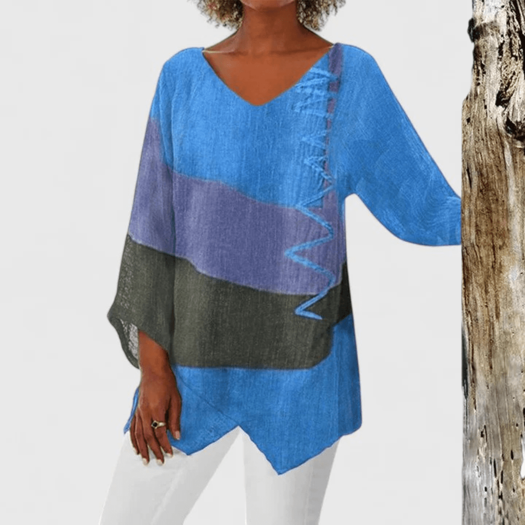 Elysia | Sophisticated V - Neck Tunic - Luna Hampton