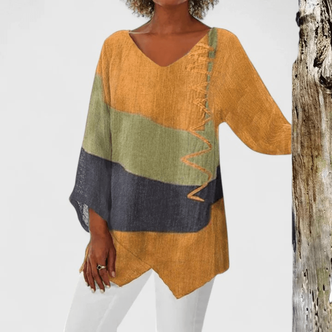 Elysia | Sophisticated V - Neck Tunic - Luna Hampton