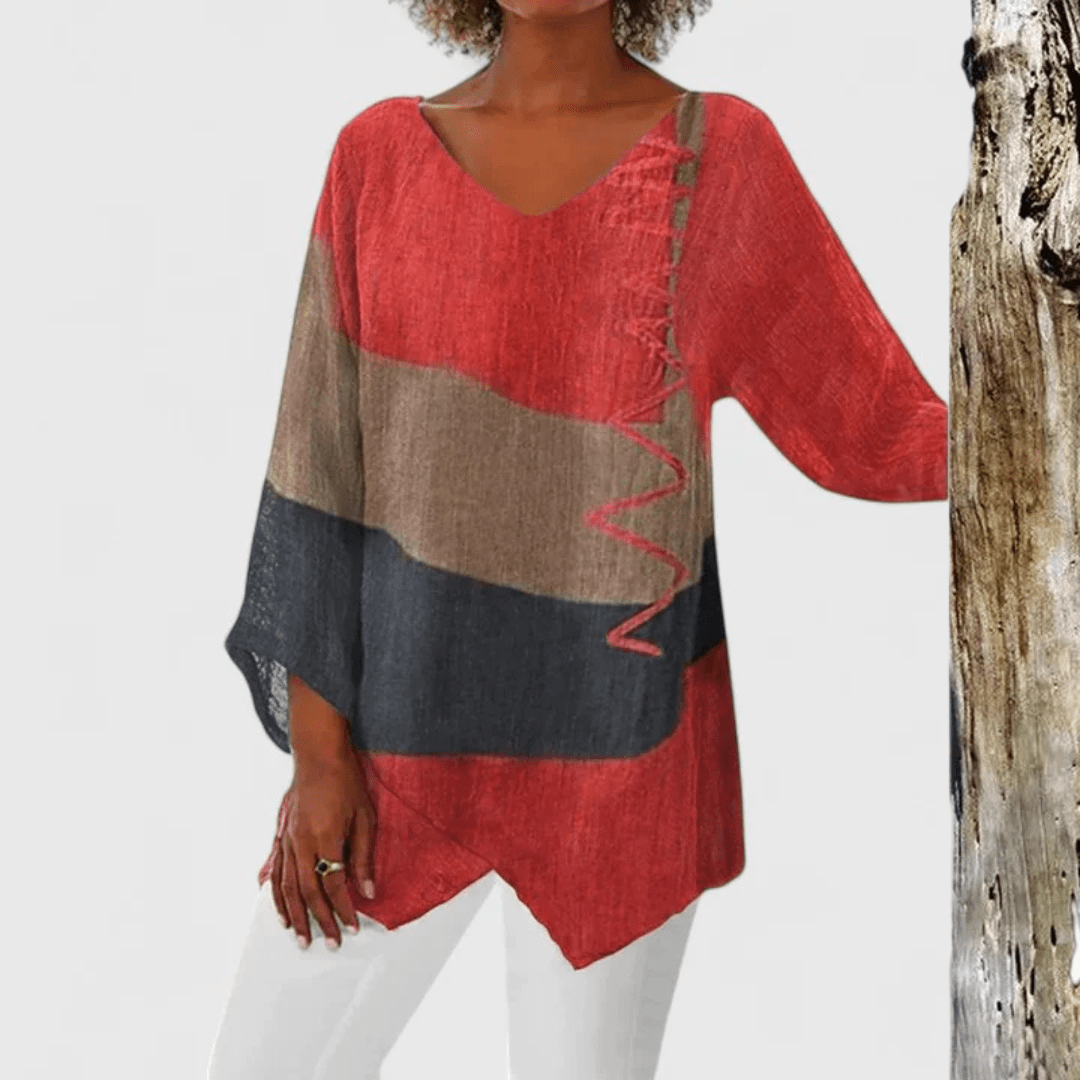Elysia | Sophisticated V - Neck Tunic - Luna Hampton