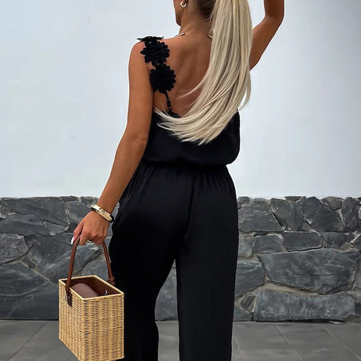 Emelia | Elegant Chic Sleeveless Jumpsuit - Ciara & Fiona