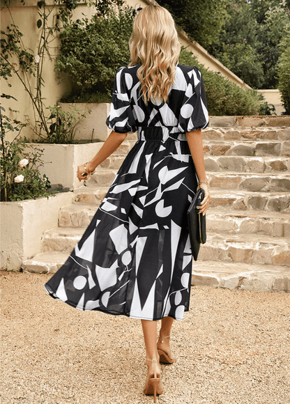 Estella | Flattering Floral Midi Dress - Ciara & Fiona